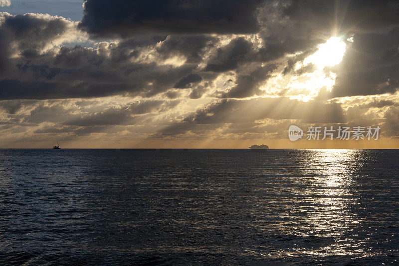 Playa Mia great sunset, Cozumel, Quintana Roo，墨西哥，